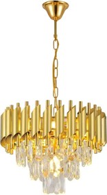 Brilagi - Lampadario a catena ECLIPSE 5xE14/10W/230V Ø 38 cm oro