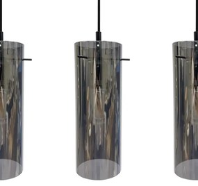 Lampadario a sospensione con filo PADOVA 3xE27/15W/230V nero