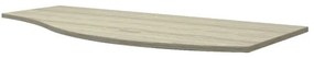 Top per lavabo Vague BADEN HAUS L 103 x H 1.6 x P 51 cm rovere sbiancato mdf, sx