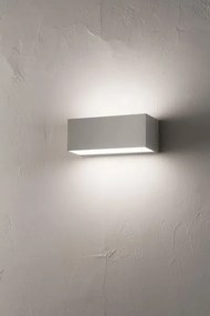 Applique per esterno led a doppia emissione falco ap.falco-silver c...