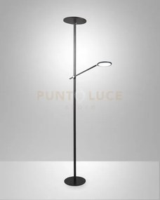Regina lampada da terra nera 2 luci 3000k - 36w/12w - 3050/1100 lm ...