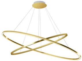 Ellisse Double Lampada a Sospensione Polished Gold - Nemo Lighting