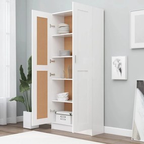 Libreria bianca 82,5x30,5x185,5 cm in truciolato