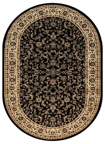 Tappeto ROYAL ADR ovale disegno 1745 nero
