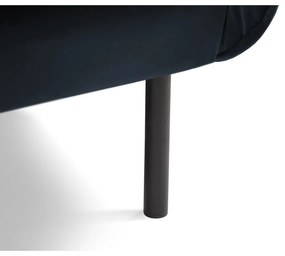 Poltrona in velluto blu scuro Vienna - Cosmopolitan Design
