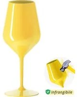 Calice vino in tritan 470 ml giallo