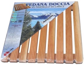 Pedana Antiscivolo Quadrata 50 x 50 in Legno Ideale per Piatto Doccia 70 x 70