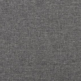 Poggiapiedi grigio chiaro 45x29,5x35 cm in tessuto