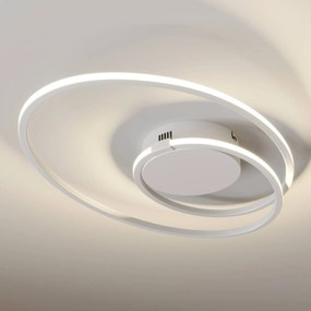 Lindby Xenias plafoniera LED bianco, 49 x 30 cm