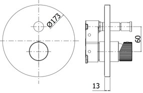 Paffoni Jo Jobox015no Miscelatore doccia Incasso Con Deviatore Piastra Metallo Senza Parte Ad Incasso Nero Opaco