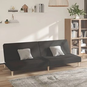 Divano Letto A 2 Posti Nero İn Tessuto /