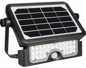 Faro solare LED 5W 4000K IP65 con sensore e batteria 3000 mAh