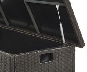 Cesta da giardino rattan marrone 126 x 46 cm MODENA Beliani