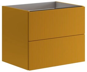 Mobile da bagno sotto lavabo Opera beige laccato opaco L 59.5 x H 50 x P 45.5 cm 2 cassetti, lavabo non incluso