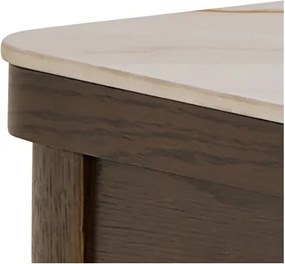 Tavolo consolle beige/marrone scuro con piano in ceramica 40x100 cm Southampton – Actona