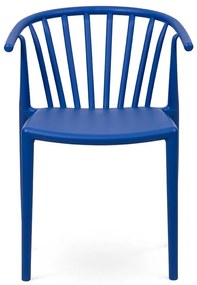 Sedia da esterno blu in plastica Capri – Bonami Essentials