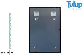 Specchio decorativo rettangolare Cornice in MDF nero 50x50 cm Nero