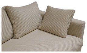 Divano in velluto a coste beige 266 cm Comfy - Scandic