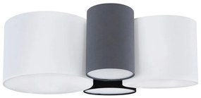 Globo 15586-4D - Plafoniera MAKKI 4xE27/15W/230V bianco/grigio/nero