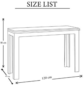 Tavolo libro 120x45 LINEA DOUBLE Quercia Natura aperto 120x90