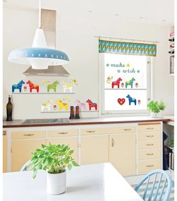 Adesivo Fanastick Small Colorful Horses - Ambiance