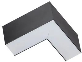 Angolo LED luminoso 8W per Lampade Lineari CCT Nero