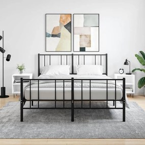 Comodini 2 Pz Bianchi 40x30x50 Cm İn Legno Multistrato /
