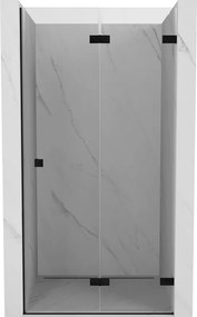 Mexen Lunar-F porta doccia pieghevole destra 95 cm, trasparente, nero - 836-095-000-70-00-P