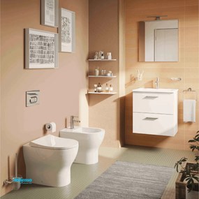 Mobile Bagno Vitra "MIa" Sospeso Da 60 cm Con Due Cassetti bianco Lucido