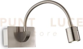 Dynamo applique a parete orientabile e flessibile nickel 1 luce led...