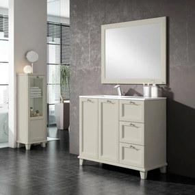 Mobile sottolavabo e lavabo Unike perla L 100 cm