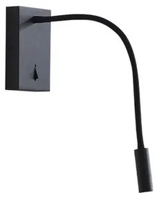 Hetti LED Applique da Parete Nero - Lucande