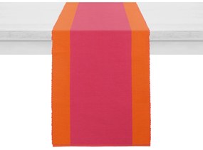 Runner bicolore cotone 40x120 cm arancio e rosa