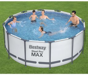 Bestway Set Piscina Steel Pro MAX Rotonda 366x122 cm