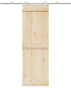Kit Binari Porta Scorrevole 183 Cm Acciaio Inossidabile Argento /