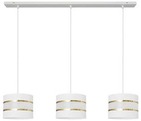 Lampadario a sospensione con filo HELEN 3xE27/15W/230V bianco/oro