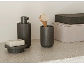 Portasaponetta grigio in poliresina Kua – Blomus