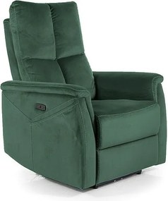 Poltrona relax elettrica Neptun M Velvet – verde