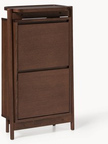 Scarpiera in legno con ripiani pieghevoli Libby