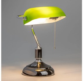 Brilagi - Lampada da scrivania BANK OFFICE 1xE27/60W/230V nera/argento/verde