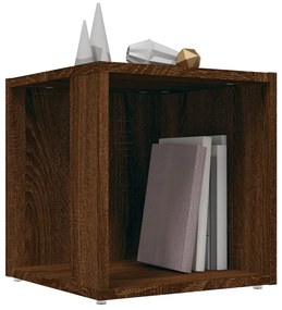 Tavolino salotto rovere marrone 33x33x34,5 cm legno multistrato