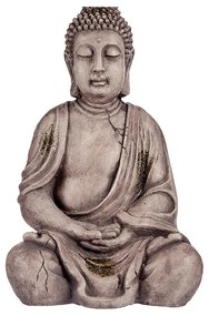 Statua Decorativa da Giardino Buddha Grigio Poliresina (25 x 50,5 x 32,5 cm)