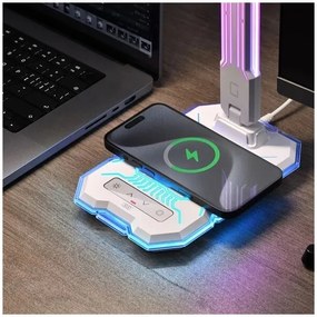 Lampada da tavolo LED RGB dimmerabile ricaricabile touch 7,5W 2700-5300K bianco