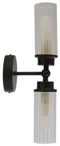 Searchlight 29982BK - Lampada da parete IMPERIAL 2xG9/33W/230V nero