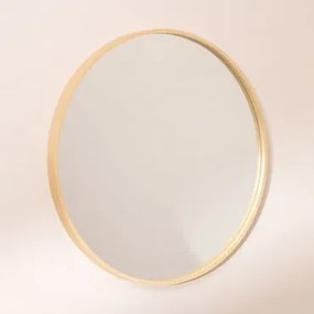 Specchio da parete rotondo in legno Yiro Ø70 cm - Sklum