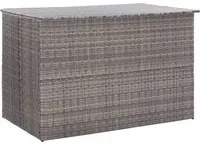 Baule da Giardino Grigio 150x100x100 cm in Polyrattancod mxl 72957