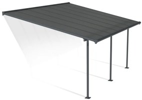 Tettoia per terrazza in alluminio Sierra Palram - Canopia 3 x 4,25 m antracite Heat Block antracite