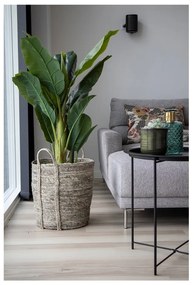 Cestino grigio in foglie di mais Udine - House Nordic