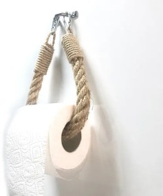 Porta carta igienica in corda BORU 22x14 cm marrone