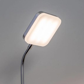 Lampada da parete a spina LED/3,2W/230V cromo lucido
